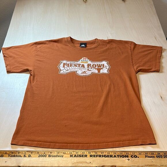 2009 Texas Longhorns Vs Ohio State Tostito Fiesta Bowl Adidas T-Shirt Size XL - Picture 1 of 8